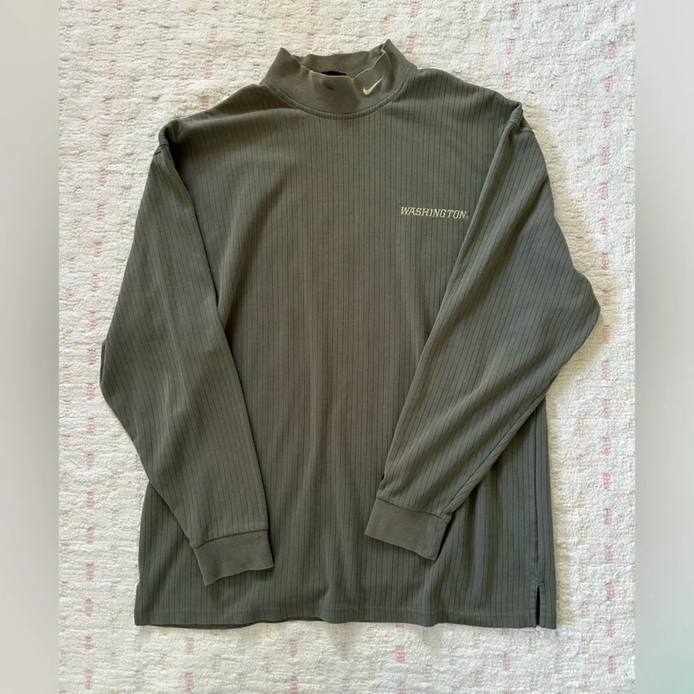 VINTAGE Nike Sport Turtleneck Long Sleeve, size L, grey - Picture 1 of 5